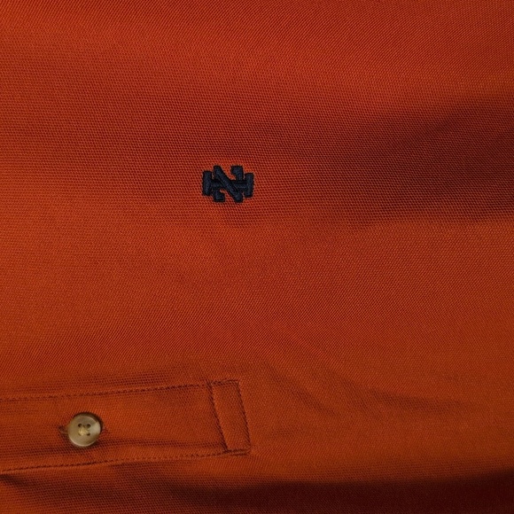 IZOD Men's Burnt Orange Advantage Performance Stretch Short Sleeve Polo - Picture 2 of 6